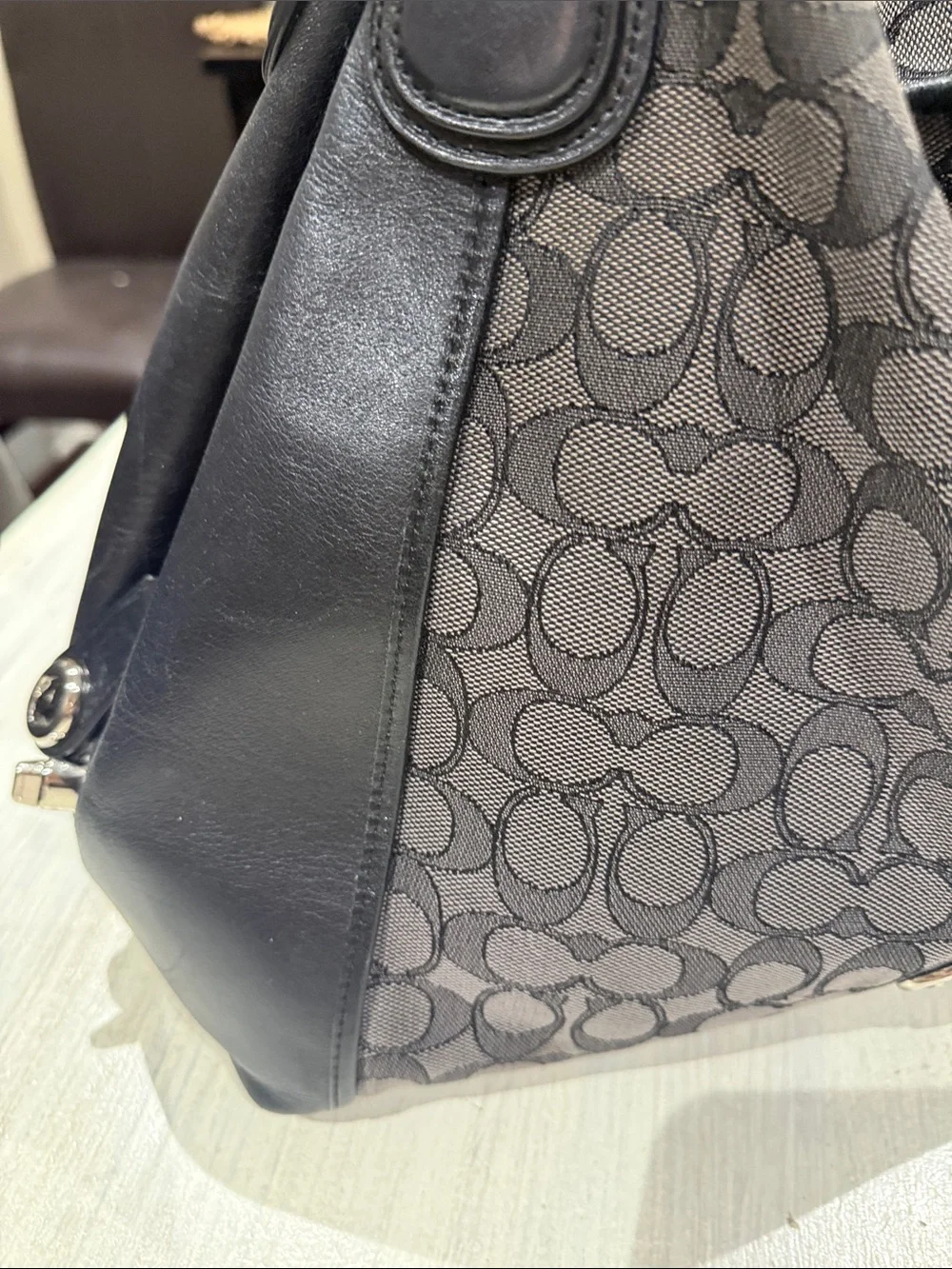 Coach Eidie 31 Signature Canvas Shoulder Bag